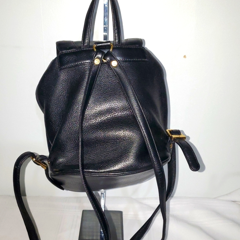 Mcm Leather Drawstring Back Pack Bag - image 5